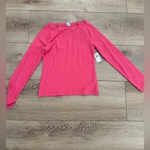 Old Navy Vibrant Pink Long Sleeve Tee